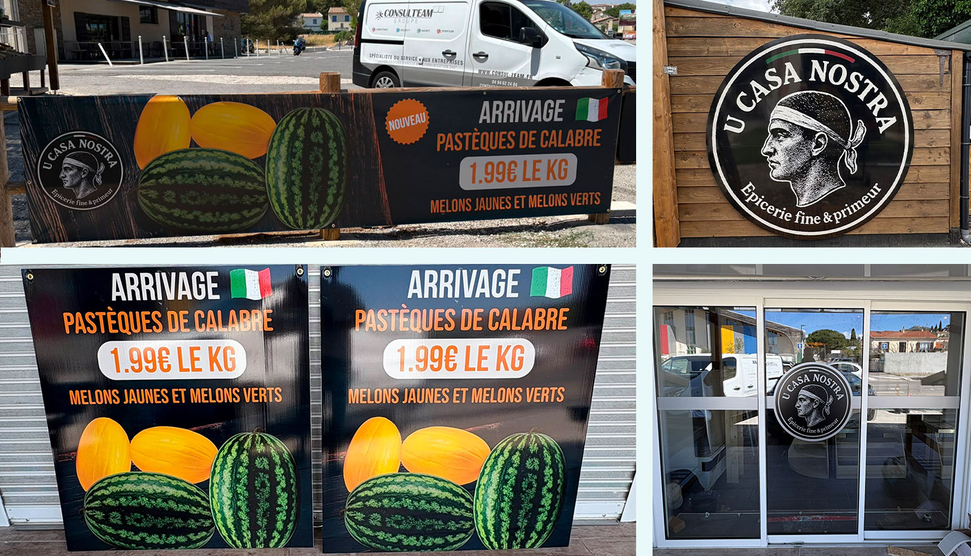 signalétique u casa nostra